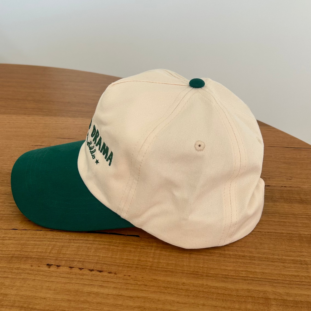 Baggy Cream and Green Cap