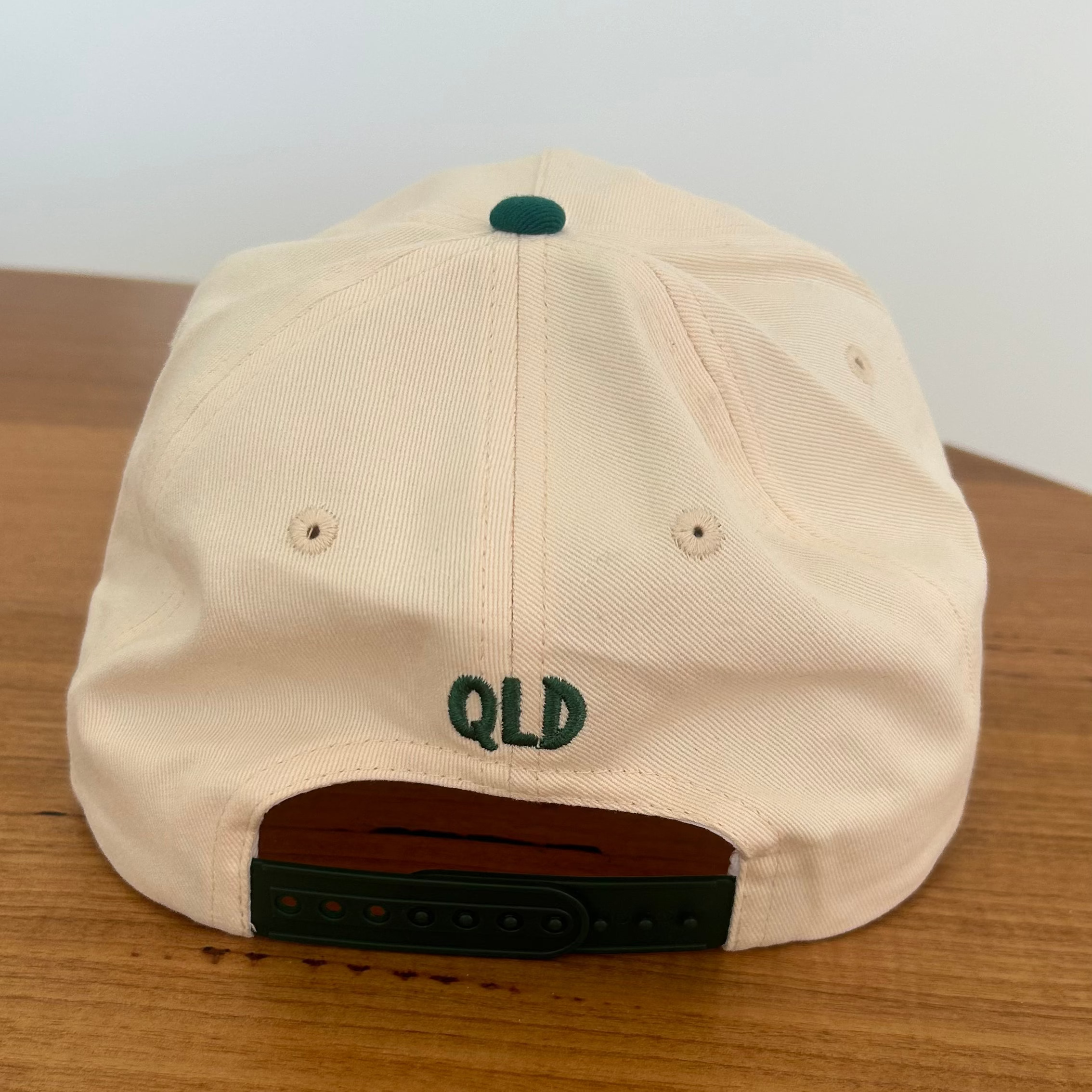 Baggy Cream and Green Cap